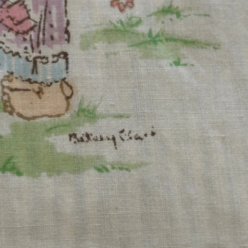 Vintage Betsey Clark‎ Flat Sheet 64x94 Children Cottagecore Quilt Craft Fabric